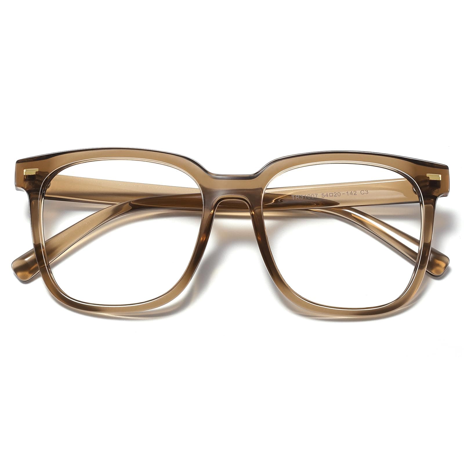 PANNER Oversized Square Blue Light Blocking Glasses for Women Men Anti Glare Reduce Eyestrain Computer Glasses