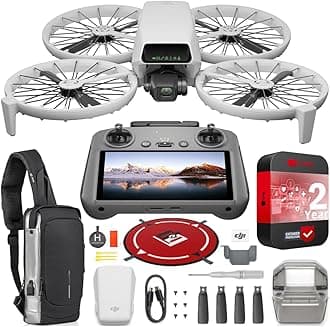 Flip with RC 2 Screen Remote Controller, Follow Me Drone with 4K UHD Camera for Adults, Under 249g, 3-Axis Gimbal Stabilization, Palm Takeoff, 31-Min Flight Time Bundle with Deco Gear Accessories