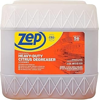 Zep Heavy-Duty Citrus Degreaser - 3.5 Gallon (1 Pail) ZUCIT3G - Professional Strength Cleaner and Degreaser, Concentrated Pro Formula