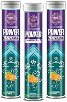 Shudh Kaama Power for Men with L-Arginine, Tribulus, Ashwagandha, L-Carnitine, Safed Musli & Zinc | Boost Stamina and Performance - (Pack of 3) 20x3 Tablets