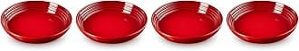 Le Creuset Stoneware Set of 4 Pasta Bowls, 8.5" each, Cerise