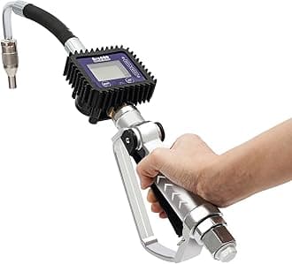 Heavy Duty Air Operated Oil Transfer Pump Digital Petrol Motor Oil Fluid Dispenser Pump Control Valve Meter Nozzle (US Stock)