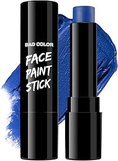 Blue Face Body Paint Stick Eye Black, Royal Blue Face Painting for Softball Football Baseball Lacrosse, Professional Facepaint Makeup for Halloween Special Effects Cosplay Costume Parties