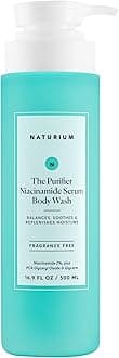 Naturium The Purifier Niacinamide Serum Body Wash, Cleansing & Hydrating Gel-Serum, Dermatologist Tested, Paraben & Cruelty Free, 16.9 oz