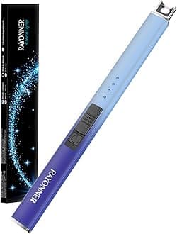 RAYONNER Lighter Electric Lighter Candle Lighter USB Lighter with Safety Switch Rechargeable Flameless Plasma