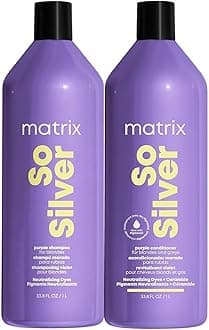 So Silver Purple Shampoo and Pigmented Conditioner Set - Removes Brassy Yellow Undertones, Toning Conditioner For Blondes and Greys, Strengthens and Adds Shine, Premium Salon Haircare, Vegan