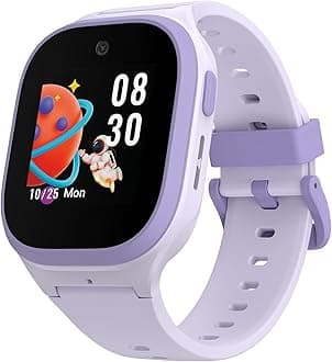Noise Scout Kids Smartwatch with Assisted GPS Tracking, 4G Video & Voice Call, Safe Zone Alert, SOS Button, Habit Formation, in-Built Games, Buddy App for Parents (Twinkle Purple)