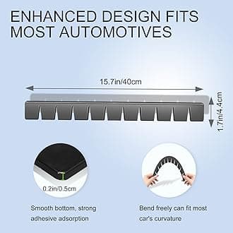 Front Bumper Scrape Guard 8 Pack Car Universal Black Bumper Lips Scrape Guard Car Under Bumper or Anti-Scratch DIY Protector for Lowered Cars, Sport Cars and SUV