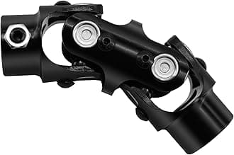 13/16" -36 Spline X3/4" Round Black Double U Joint Steering Universal Joint DOUBLE U Joint Shaft,Total Length: 5-1/8"