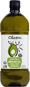 100% Pure Avocado Oil for Cooking - 1.75L - Made With Good Fats from Avocados, Naturally Refined, Never Adulterated, High Smoke Point, Non-GMO, Soy-Free, Canola Oil-Free, Gluten-Free