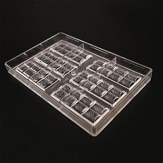 VAK Chocolate Bar Mold Polycarbonate Jelly Chocolate Moulds Candy Candy Ice Making Tray Pastry Baking Dish Baking Tray Bakeware Pan Mold Cake Decoration Tool Kitchen Accessories
