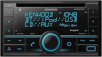 KenwoodDPX504BT Double DIN in-Dash CD Receiver with Bluetooth | Car Stereo CD Receiver with Amazon Alexa Voice Control | High-Contrast 3-line Display with Variable-Color Illumination