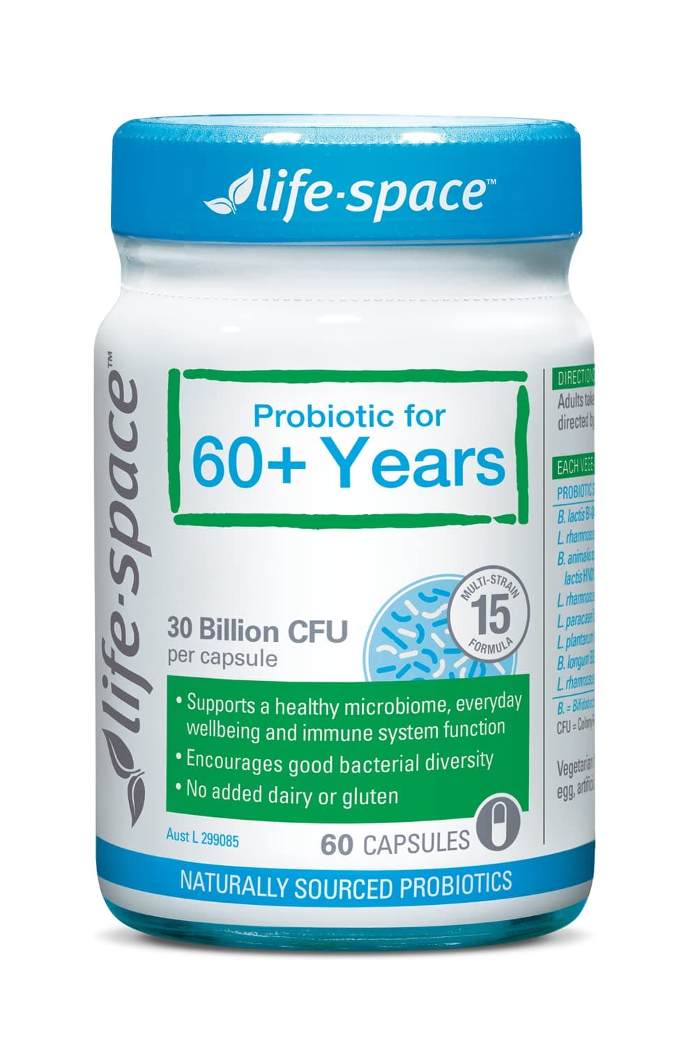 Life Space Probiotic for 60+ Years 60 Capsules