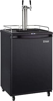 Keg Dispenser, Two Faucet, Black