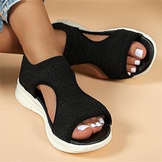 Orthopedic Sandals Women Arch Support Sandals for Women Casual Summer ​Soft & Comfortable Sandals Washable Slingback Orthopedic Slide Sport Sandals Mesh Upper Breathable Sandals Adjustable