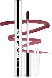 Erinde Removable Lip Liner, Long Lasting Tattoo Lip Liner with Tweezer, Matte Finish, Removable Lip Liner, Waterproof and Transfer Proof, Delin
