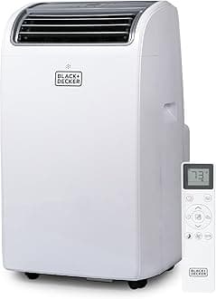 BLACK+DECKER BPACT14HWT Portable Air Conditioner with Heat, 14,000 BTU w, White
