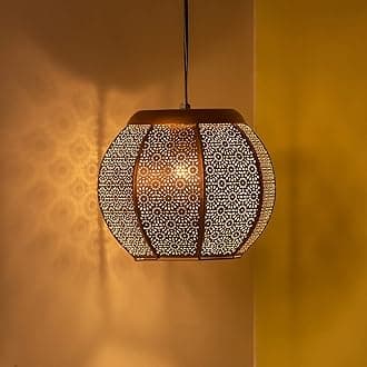 ExclusiveLane 'Morrocan Treasure' Pendant Light for Ceiling Lamp (8 Inch, Iron, Without Bulb) |Pendant Lamp Hanging Lights for Home Decoration Hanging Lamp for Ceiling Lights for Living Room Bedroom