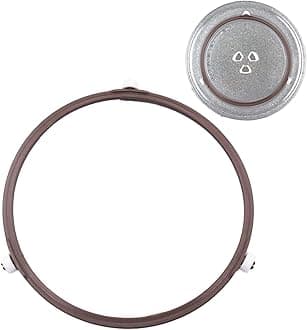 7.4 Inch Microwave Oven Turntable Ring Rotating Ring Roller Middle Glass Plate Tray Support Holder Replacement Inner Ring Roller Support Wheel Ring