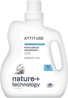 Liquid Fabric Softener, Plant-Based & Vegan, HE Compatible, Naturally Derived, Wildflowers Scent, 80 Loads, 67.6 Fl Oz