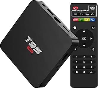 EASYTONE Android 10.0 TV Box T95Super 2GB RAM 16GB ROM H.265 Quad Core Smart TV Box Support 3D 4K H.265 2.4G WiFi Smart TV Box