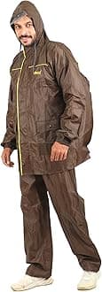 MIRACLE| Mens Raincoat with Backpack space |Raincoat for Men | Waterproof Nylon Jacket Pant and Carrying Pouch | UNISEX | ST82_Series | TOPPER| |