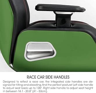Thermaltake Argent E700 Real Leather Gaming Chair (Racing Green) Design by Studio F∙A∙Porsche, GGC-ARG-BGLFDL-01