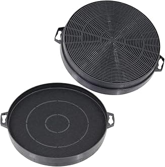 2-Pack Carbon Charcoal Filter 210mm & 32mm for Bosch Neff Gorenje Cooker Hoods Kitchen Vent Type CHA4 CDA Range