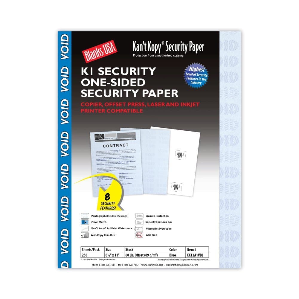 Kant Kopy Security Paper 250 Pack