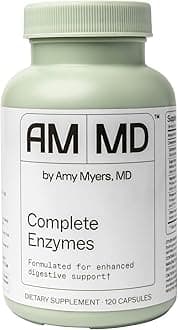 Amy Myers MD Complete Enzymes - Gut Care & Digestive Health Support Supplement - Daily Healthy Microbiome Support Nutritional Supplement - 120 Capsules