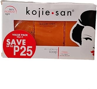 Kojie SanSkin Lightening Kojic Acid Soap, 2 Bars – 65 Grams), Skin Lightening