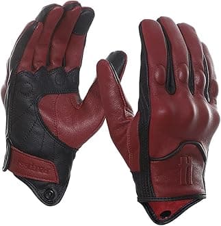 Leather Motorcycle Gloves for Men Touchscreen GM028