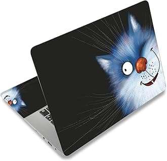 Universal 13.3 14 15 15.4 15.6 Inches Laptop Skin Sticker Decal Netbook Skin Sticker Reusable Notebook Personalized Art Decal Protector Cover Case by - Lovely Winking Cat