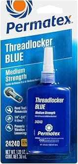 24240 Medium Strength Threadlocker Blue, 36 ml, Automotive Threadlocker For Preventing Bolts From Loosening And Corrosion, Removable With Hand Tools