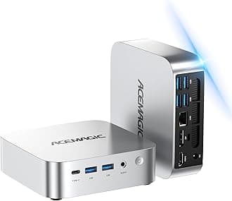 ACEMAGIC Mini Pc 11 Pro, Processor N97 (Beat N100/N95/N150) up to 3.6 GHz Mini Computers, 16GB DDR4 256GB SSD, 4K Dual Display WiFi BT VESA Micro Small Pc for Business and Home, Mini Desktop