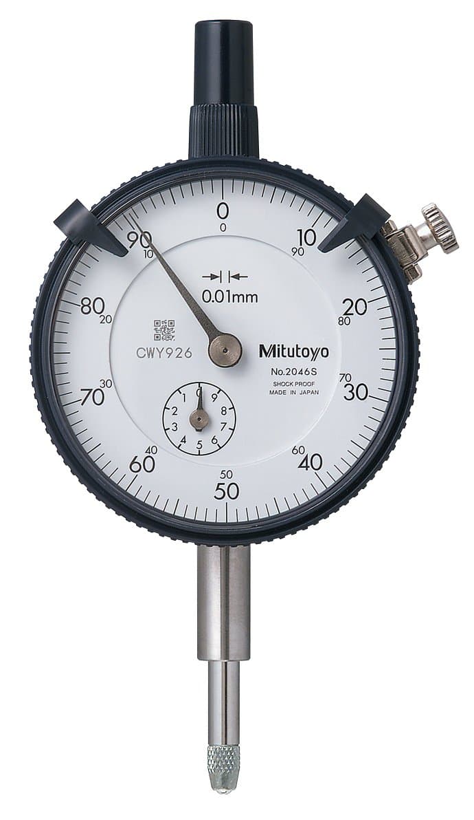 Mitutoyo 2046S Dial Indicator Flat Back