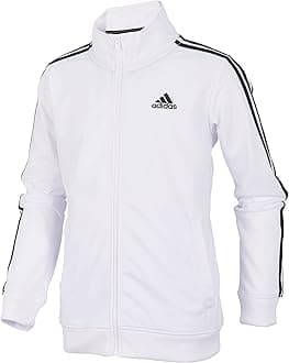 adidas Boy's Big Kid Split Tricot Jacket Warm Up Jacket