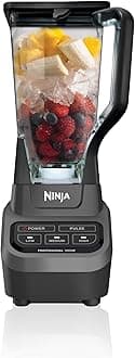 Professional Blender, Smoothie Blender, Drink Mixer, Grinder, Ice Crusher, Frozen Fruit Blending | Professional 1000 W Power, Total Crushing ™ Technology, XL 72-oz. Pitcher Black, Grey, BL610