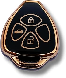 DGE® TPU Car Key Cover Compatible with Toyota Fortuner | Corolla | Old Corolla Altis Key | Soft TPU Protective Shell | Anti-Scratch & Shockproof Car Key Case | Anti-Scratch & Shockproof Key Case