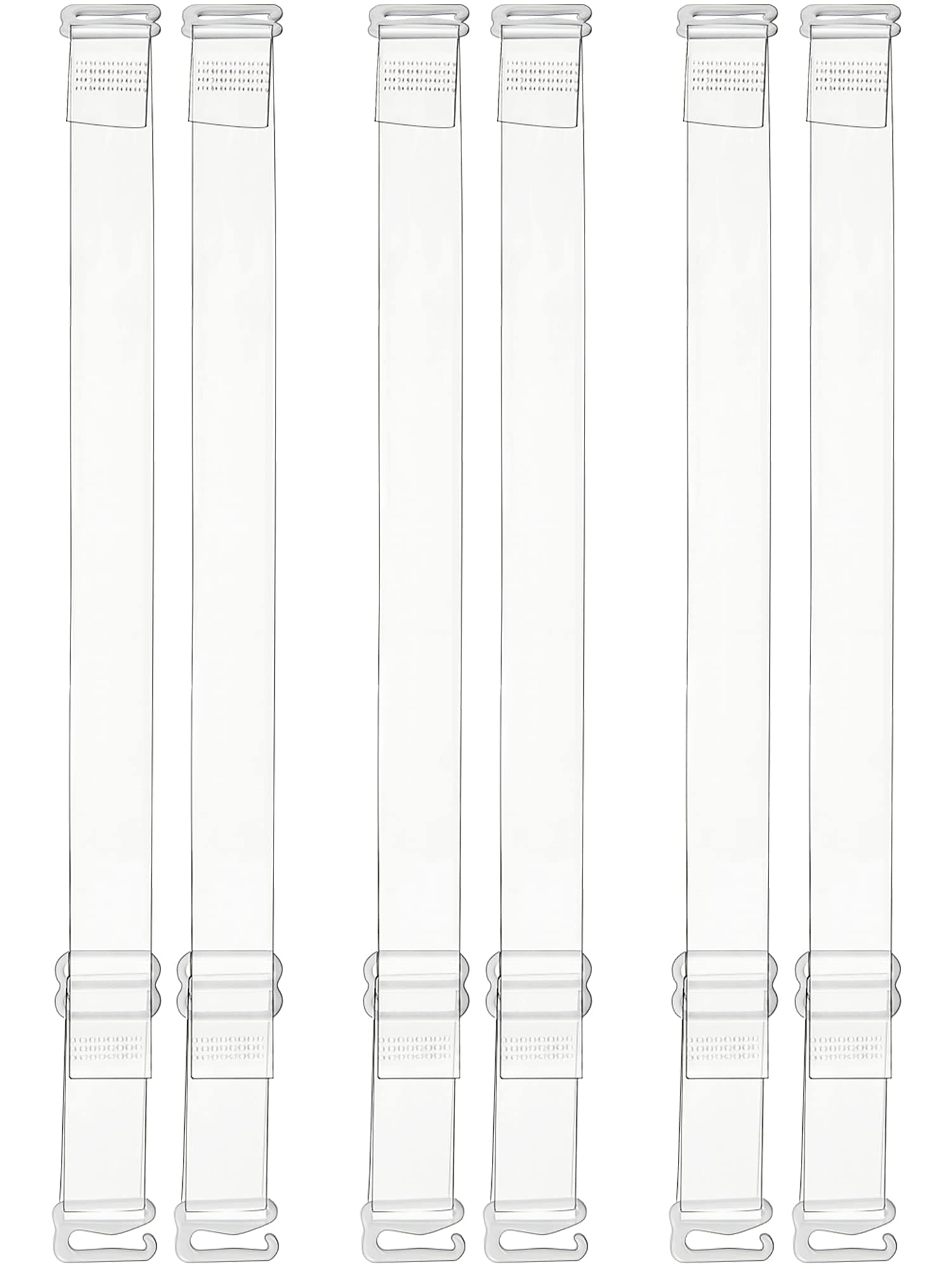 Invisible Clear Bra Straps Soft Transparent Replacement Shoulder Straps Non-Slip Adjustable Straps for Women Strapless Bras