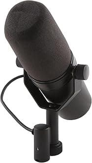 SM7B Cardioid Dynamic Microphone Recording Microphone Live Broadcast Microphone for Live Stage Recording Podcasting, Fine Workmanship