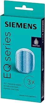 Descaling Tablets TZ80002A, Pack of 3, Removes Limescale and Protects Against Corrosion, Original Accessory, Fits EQ Series Coffee Machines, Built-in Machines, White, 118