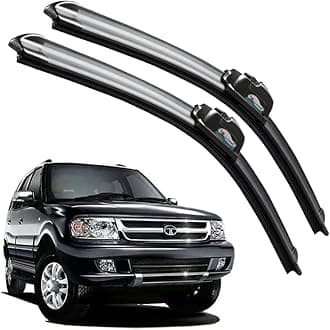 CARNYX Frameless Windshield Wiper Blades, Front Car Wipers Set of 2, Noise-Free, Durable Performance Compatible with (Safari Dicor (2008-2012) (D-24,P-20))