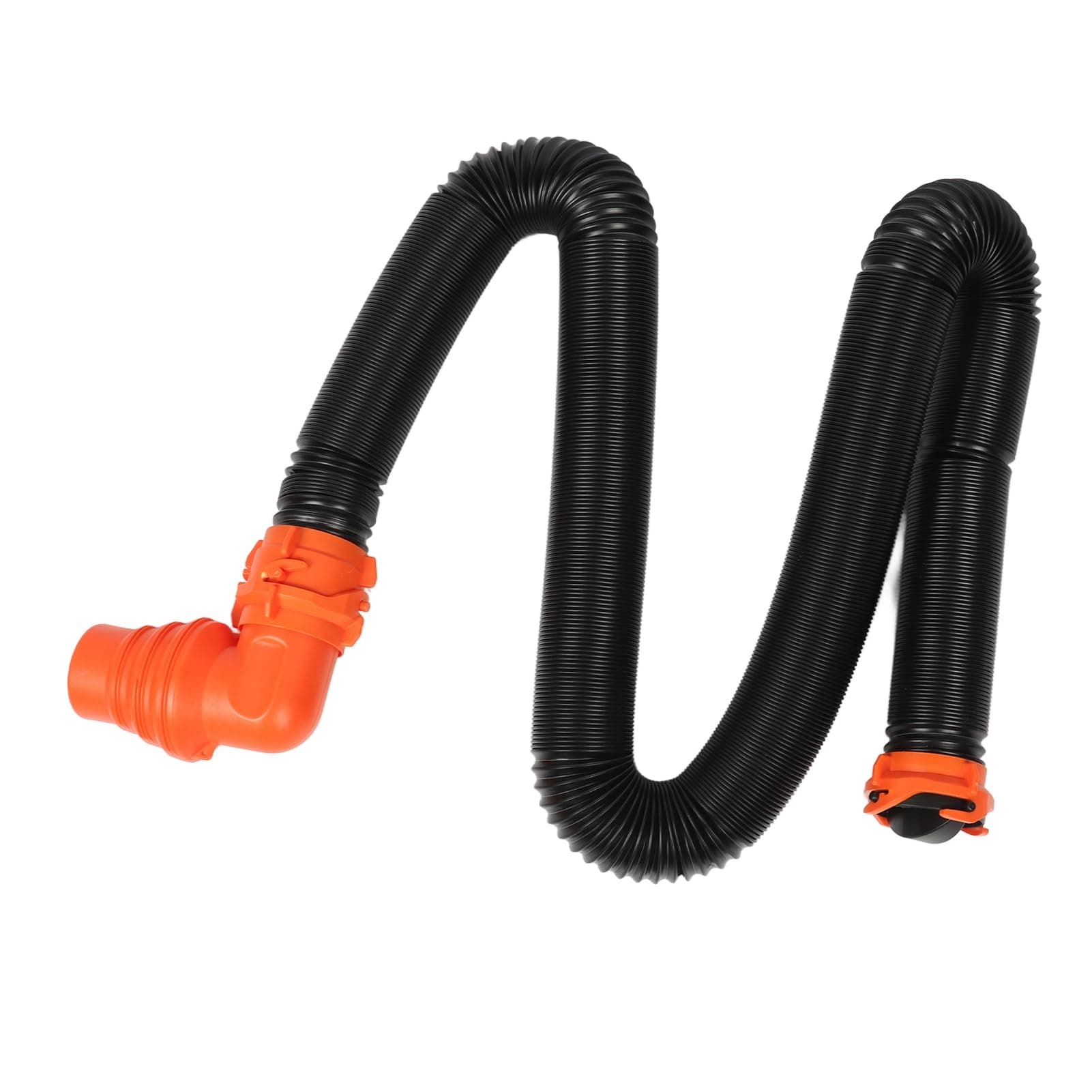 DAUZ Drain Pipe Set, Universal Fit Efficient Sewer Hose Extension Kit Long Lifespan Wear Resistance for Caravan for Camper (6M)