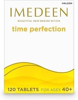 ImedeenTime Perfection - 120 Tablets - Skincare Supplements to Support Collagen Formation - Containing Vitamin C and Zinc - Improves Moisture Balance & Helps Skin to Feel Smoother.