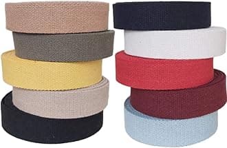 Heavy Cotton Webbing 1 1/2 Inch - Straps for Arts and Crafts - (Natural, 10 Yards) -