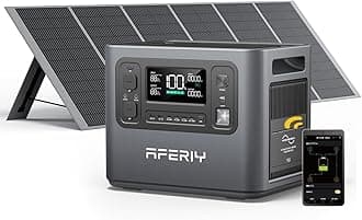 Portable Power Station AF-P210 2048Wh | 2400W with 400W Solar Panel,AC Output with 120V,2400W,Solar Generator for Home Use,Outdoor Camping,Power Outage, Camping,Emergencies