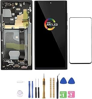[Black with Frame] Amoled LCD for Samsung Galaxy Note 20Ultra 5G Digitizer Screen LCD Display Touch Assembly Replacement SM-N985 N985A N985F N985P N985R4 T U V W 6.9 inch by Qvouaw