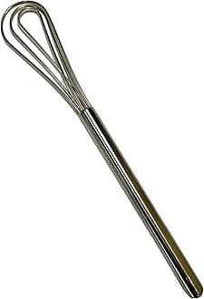 Rattleware 11” Long Handle Stainless Steel Espresso Flat Coffee Whisk – Silver Barista Kitchen Tool for Clump-Free Mixing, Durable Premium Quality for Home, Cafe, or Commercial Coffee Preparation