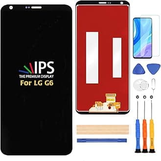A-MIND Compatible with LG G6 Screen Replacement, for LG G6 H870 H871 H872 LS993 VS998 VS988 US997 LCD Display Touch Screen Digitizer Assembly Parts,with Screen Protector+Tools (Black)